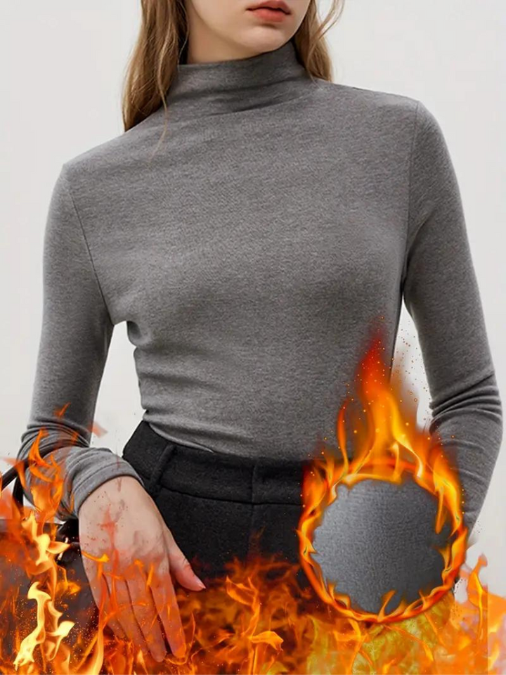 Ellinora Skjorta | Termoskjorta med turtleneck för kvinnor-Eva Jonsson
