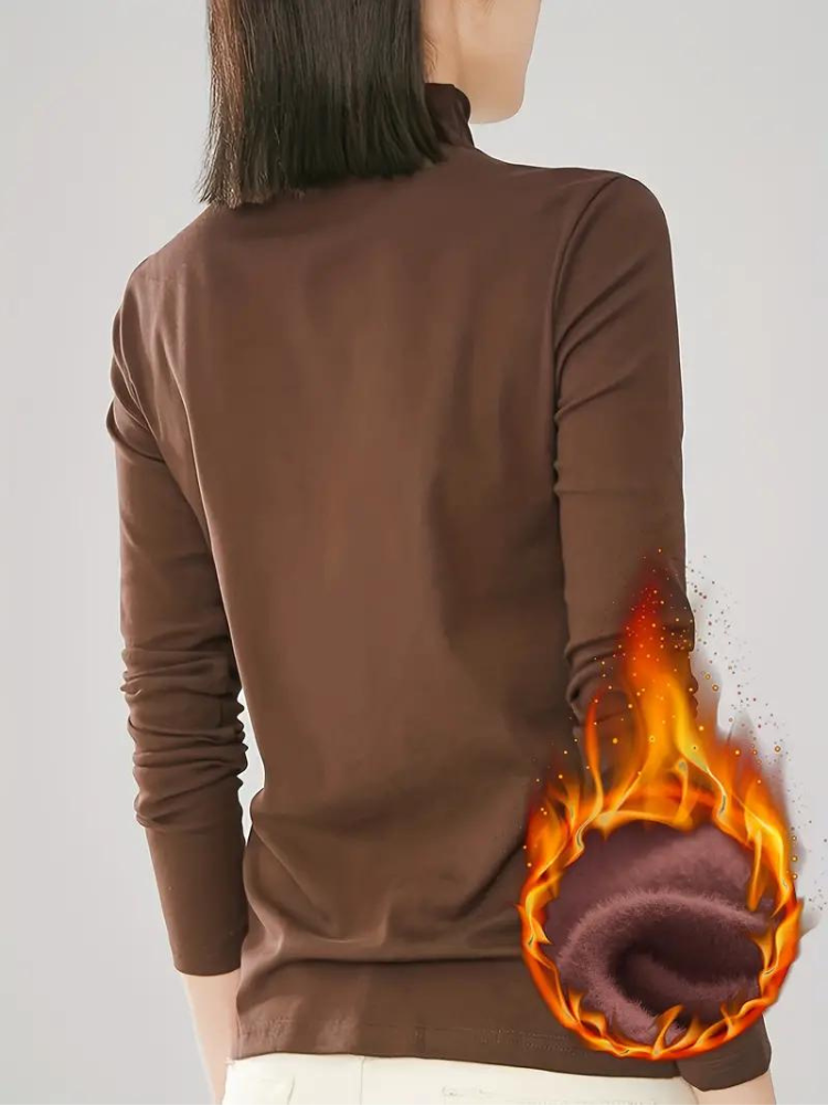 Ellinora Skjorta | Termoskjorta med turtleneck för kvinnor-Eva Jonsson