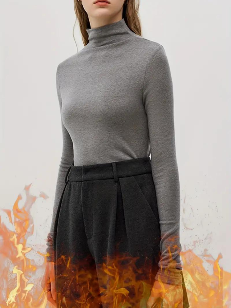 Ellinora Skjorta | Termoskjorta med turtleneck för kvinnor-Eva Jonsson