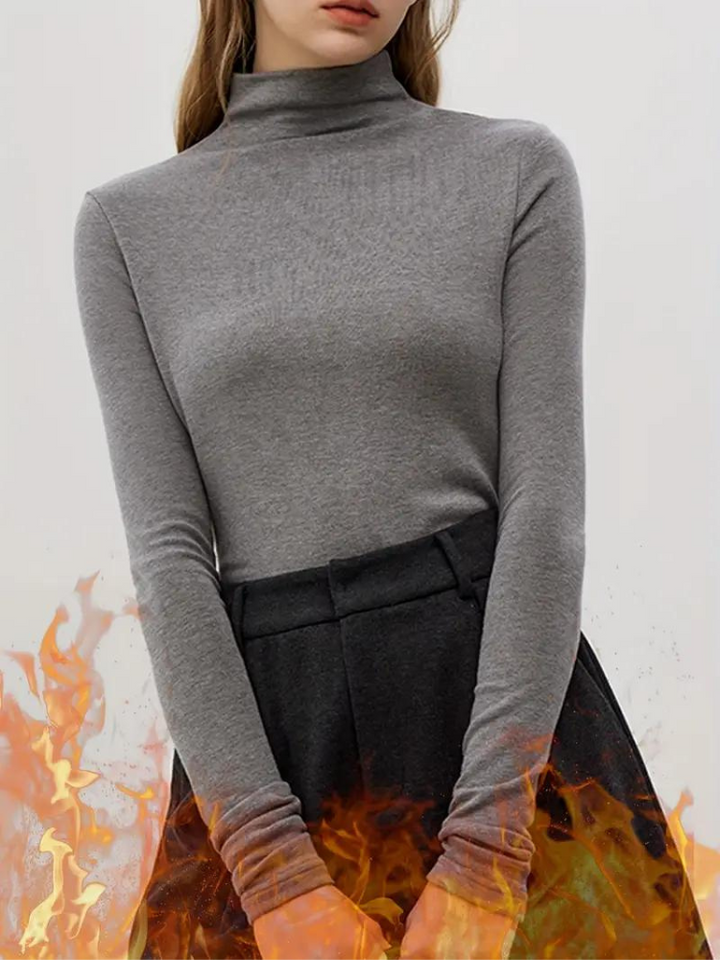 Ellinora Skjorta | Termoskjorta med turtleneck för kvinnor-Eva Jonsson