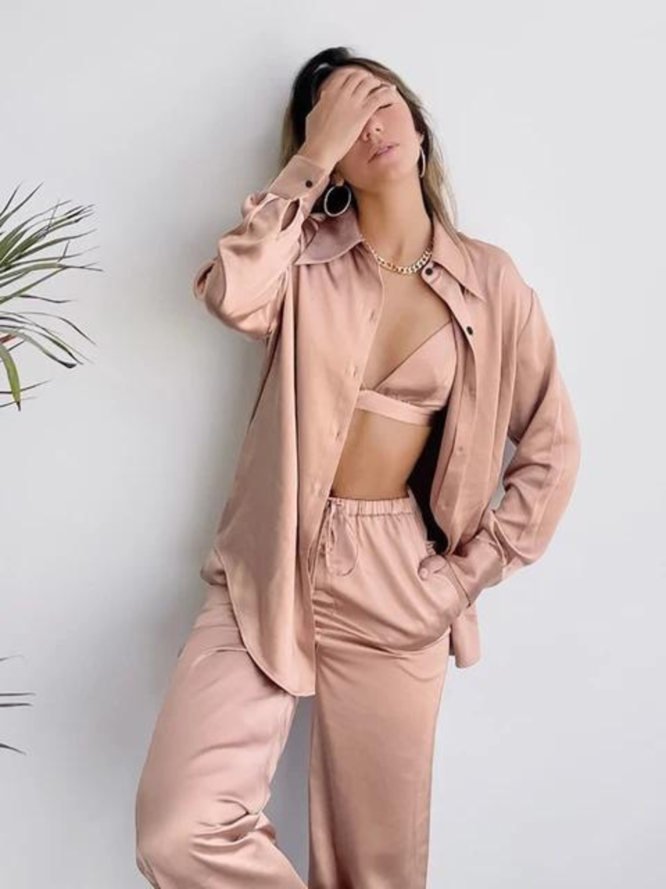 Emerald Pyjamasset | Bekvämt nattlinne i 3 delar för kvinnor-Eva Jonsson
