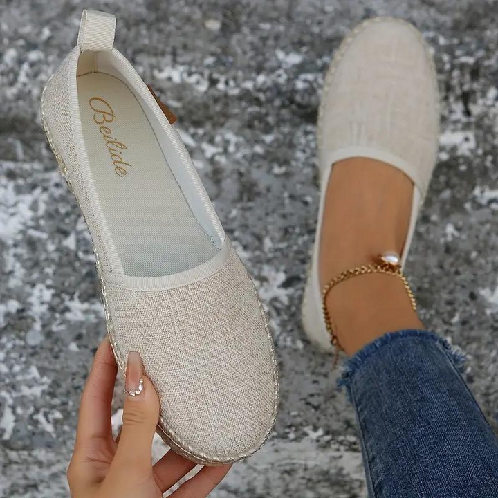 Espadriller, Platta, Lättviktsskor, Canvasskor, Skor för sommaren-Eva Jonsson