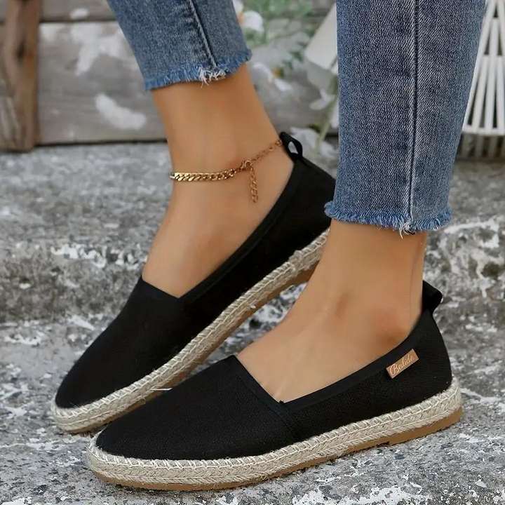 Espadriller, Platta, Lättviktsskor, Canvasskor, Skor för sommaren-Eva Jonsson