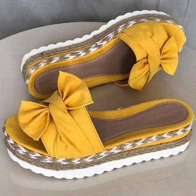 Espadrilles - Slip-On - Fluga - Plattforms tofflor - Sandaler för kvinnor-Eva Jonsson