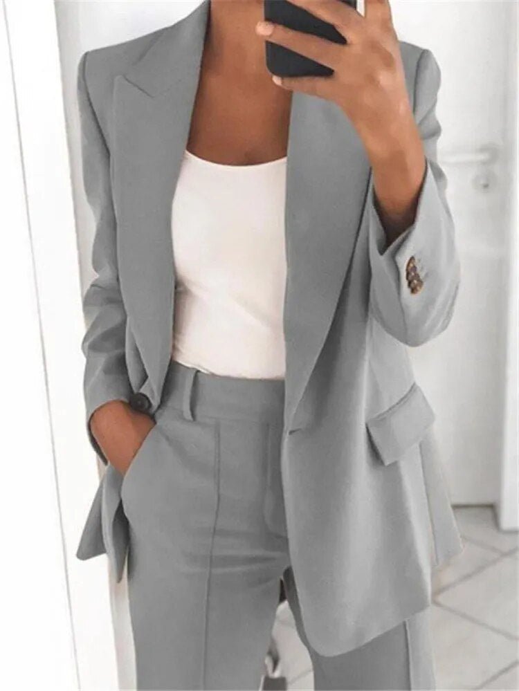 Mirla | 2 Delad Blazer Kostym för Damer-Eva Jonsson