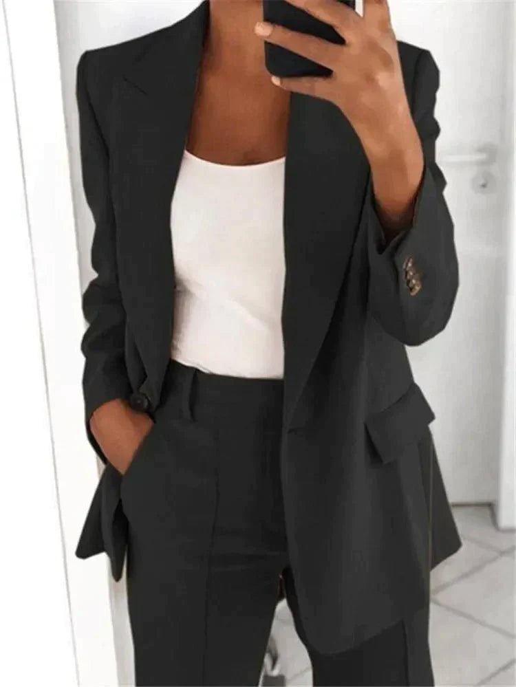 Mirla | 2 Delad Blazer Kostym för Damer-Eva Jonsson