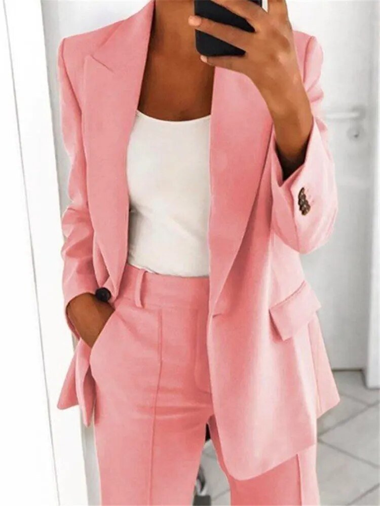 Mirla | 2 Delad Blazer Kostym för Damer-Eva Jonsson