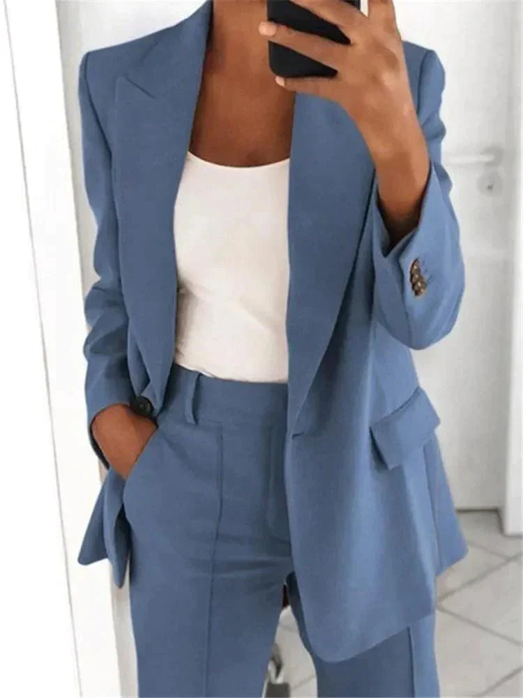 Mirla | 2 Delad Blazer Kostym för Damer-Eva Jonsson