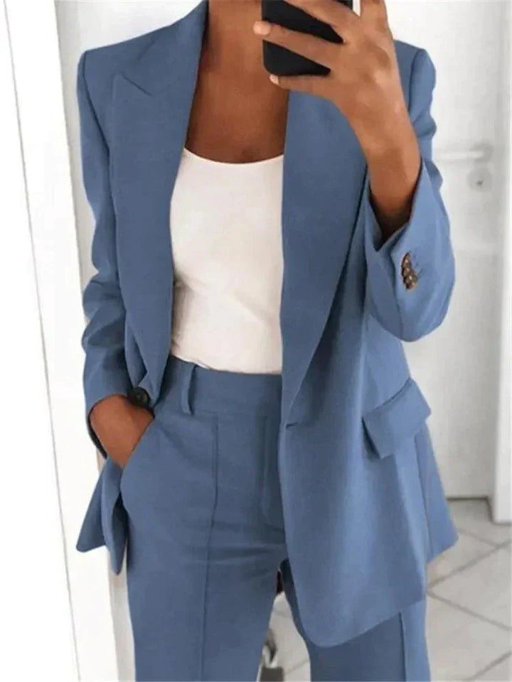Mirla | 2 Delad Blazer Kostym för Damer-Eva Jonsson