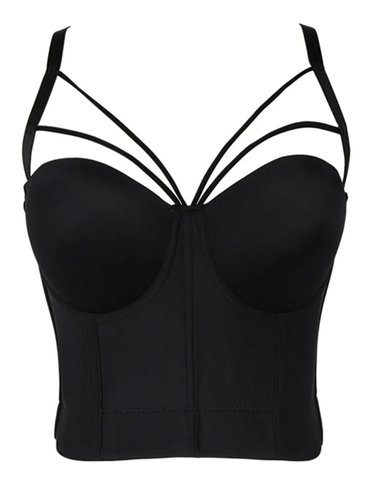 Mirla | 5 färger kvinnor sexig designer sommar V-ringad nude svart vit röd rosa bomull camisole toppar dam camis crop toppar-Eva Jonsson