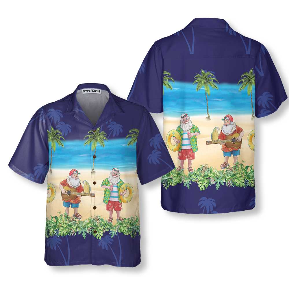 Mirla | Aloha-Skjorta Santa Hawaiian Shirt Roligt Santa Julsemester Skjorta Bästa Presenten För Julen-Eva Jonsson