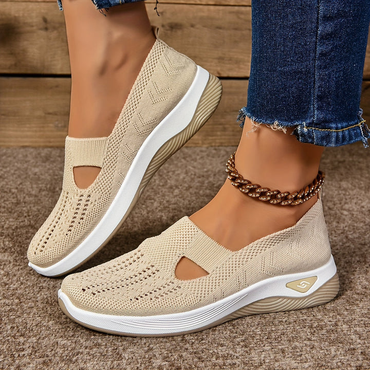 Mirla | Andningsaktiva ortopediska Slip-On sneakers för damer-Eva Jonsson