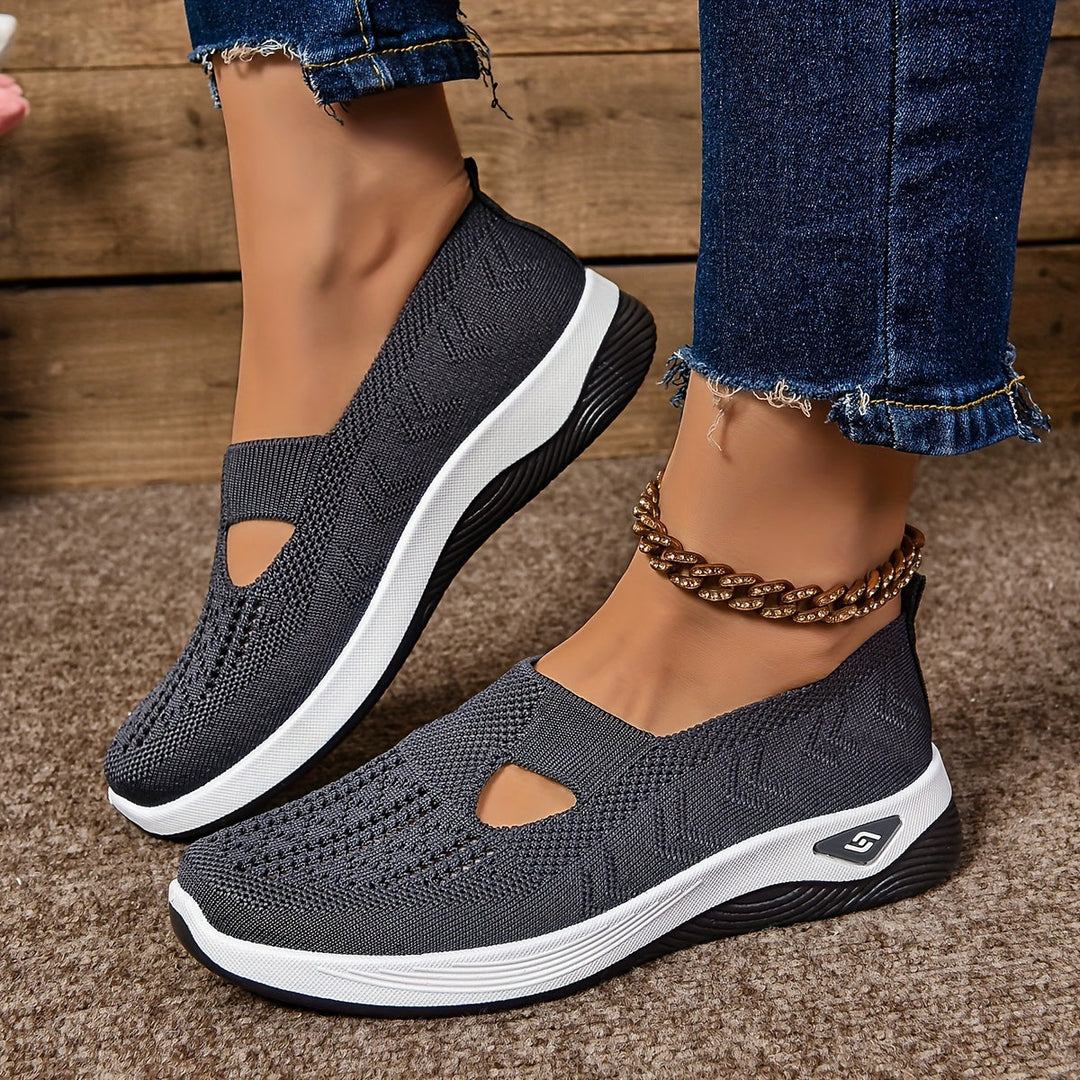 Mirla | Andningsaktiva ortopediska Slip-On sneakers för damer-Eva Jonsson