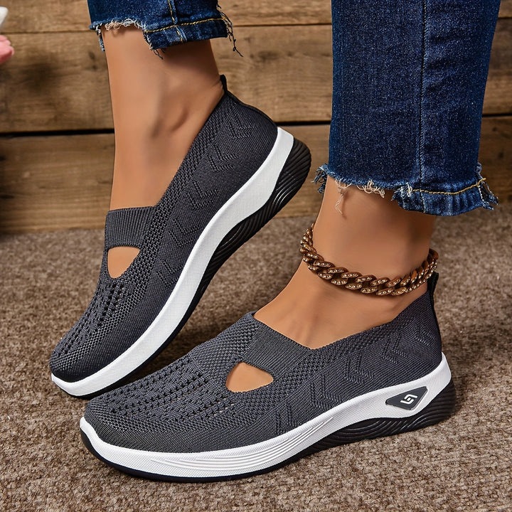 Mirla | Andningsaktiva ortopediska Slip-On sneakers för damer-Eva Jonsson