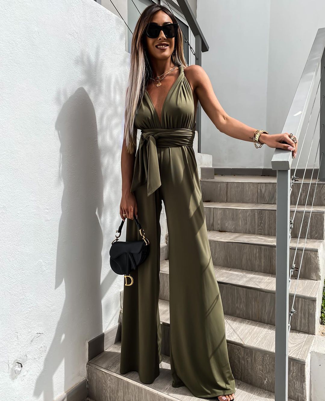 Mirla | Ärmlös Enfärgad Midjebälte-Overall-Eva Jonsson