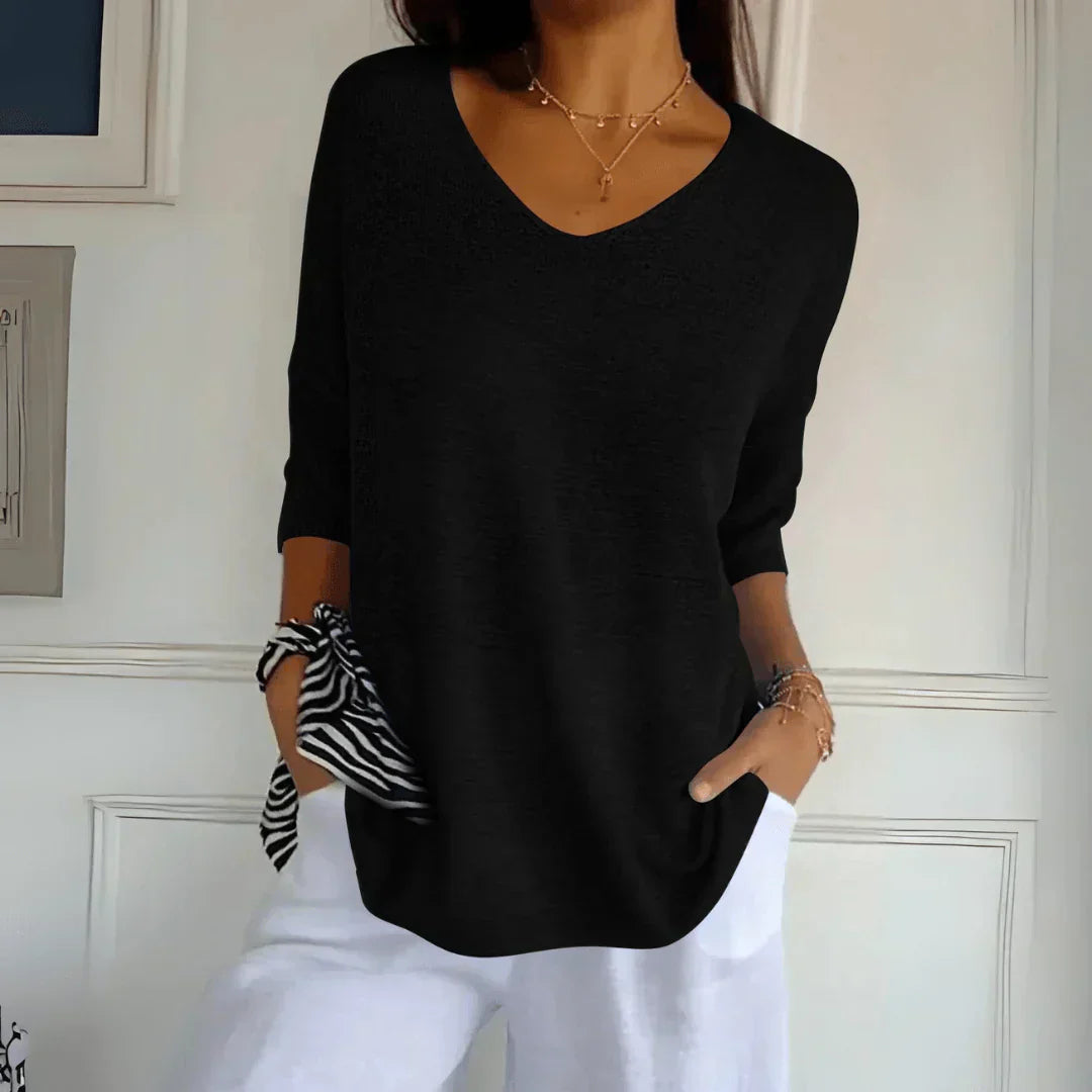 Mirla | Avslappnat Elegant Top-Eva Jonsson