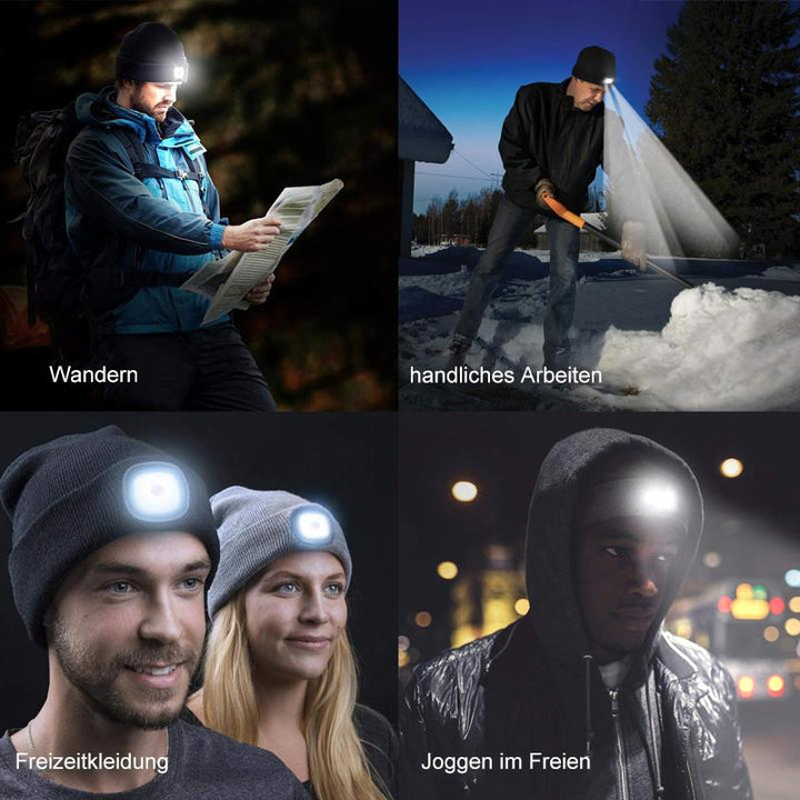 Mirla | Avtagbar LED Pannlampa Beanie Hatt-Eva Jonsson