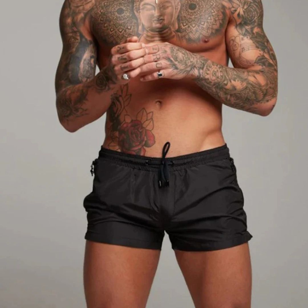 Mirla | Baddräkt Snabbt Torkande Badshorts med Modern Design-Eva Jonsson