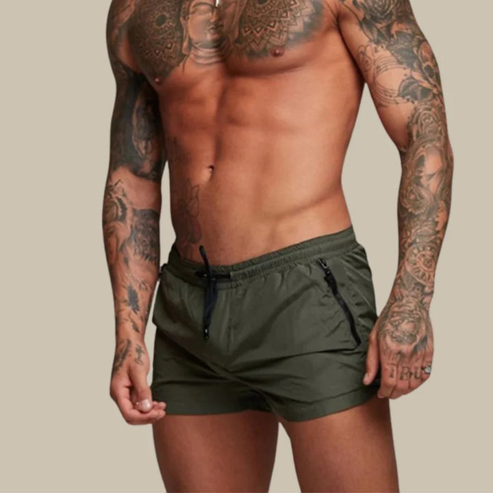 Mirla | Baddräkt Snabbt Torkande Badshorts med Modern Design-Eva Jonsson