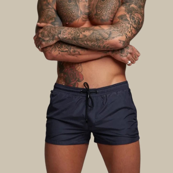 Mirla | Baddräkt Snabbt Torkande Badshorts med Modern Design-Eva Jonsson