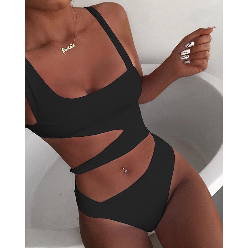 Mirla | Baddräkt Somrig Push-Up-Monokini-Eva Jonsson