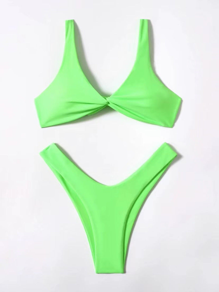 Mirla | Båge-bikini-set Push-Up-bh och tanga-badkläder för damer-Eva Jonsson