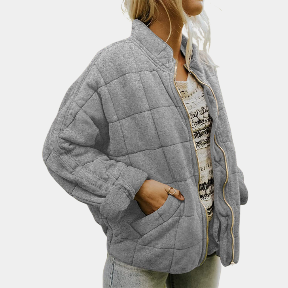 Mirla | Beige Blazer Dam för elegant stil-Eva Jonsson