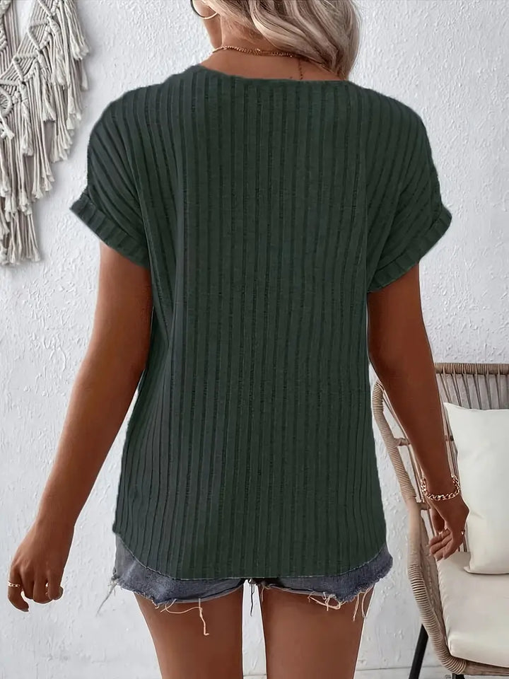 Mirla | Bekväm Dam T-shirt i Bomull-Eva Jonsson