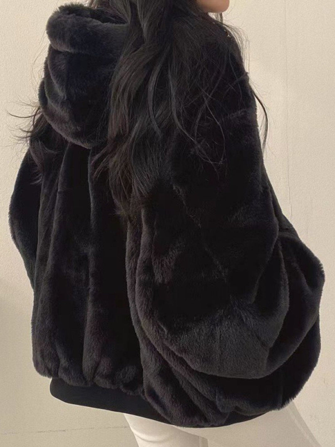 Mirla | Bekväm Fleece-Vänd-Hoodie-Jacka-Eva Jonsson