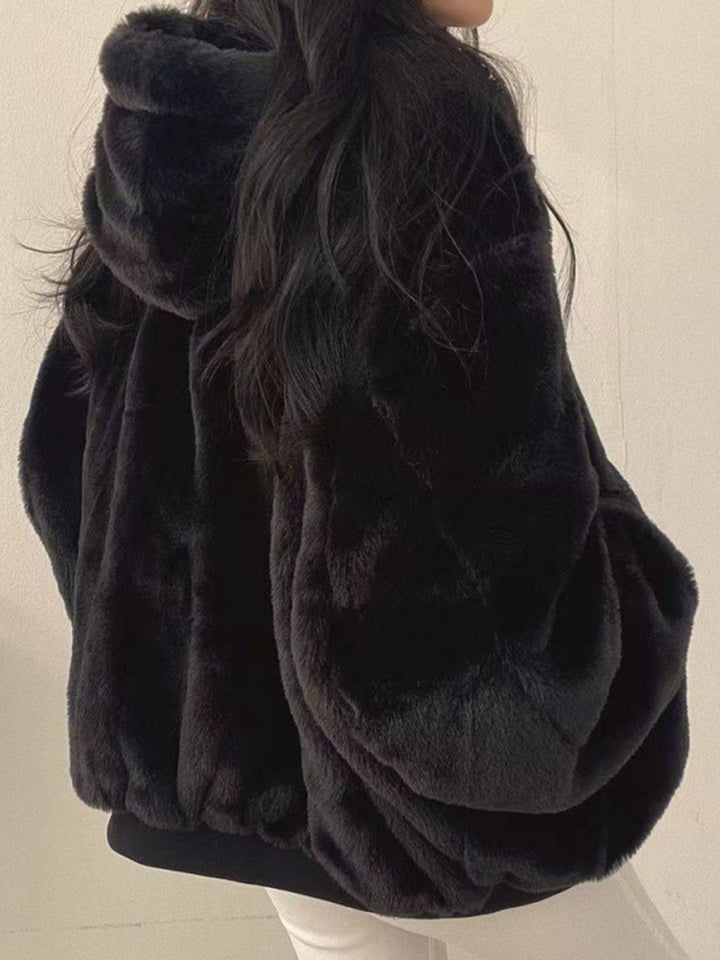 Mirla | Bekväm Fleece-Vänd-Hoodie-Jacka-Eva Jonsson
