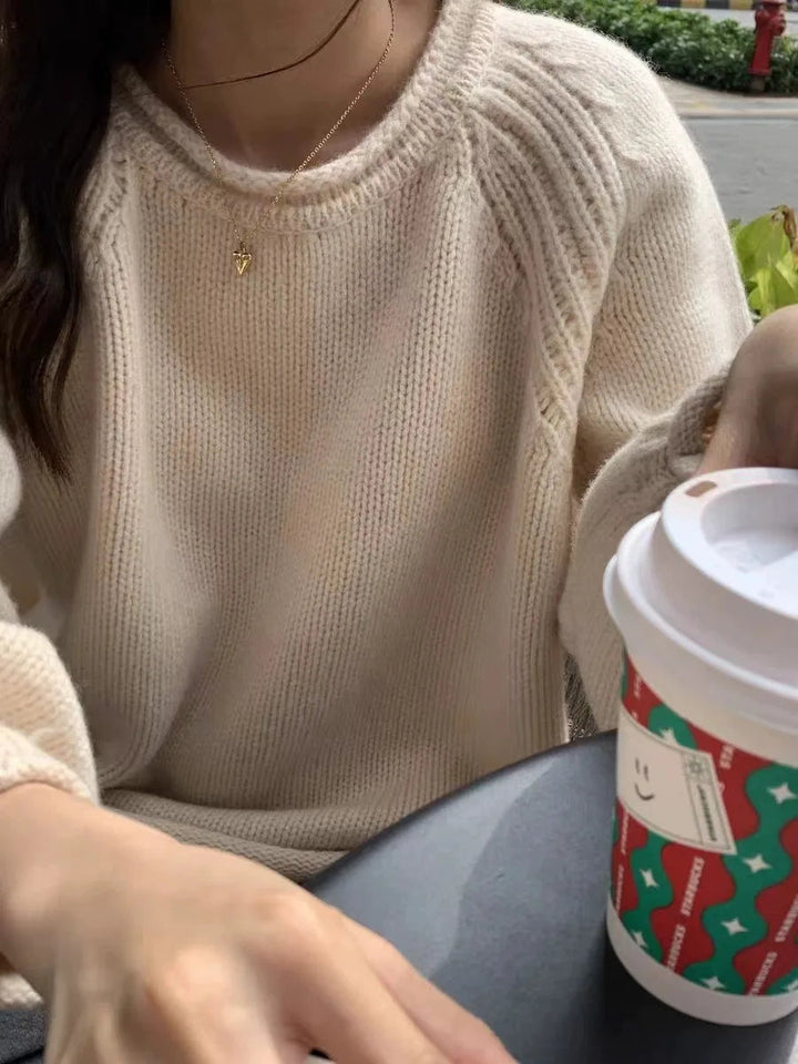 Mirla | Bekväm Oversized Stickad Tröja för Avslappnad Komfort-Eva Jonsson
