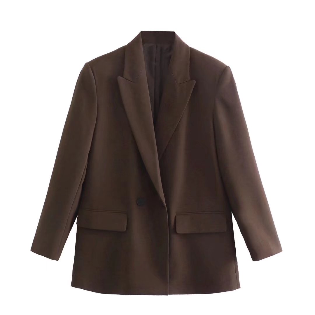 Mirla | Bekväm Trendig Lång Blazer för Hösten-Eva Jonsson