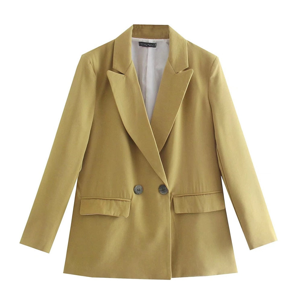 Mirla | Bekväm Trendig Lång Blazer för Hösten-Eva Jonsson