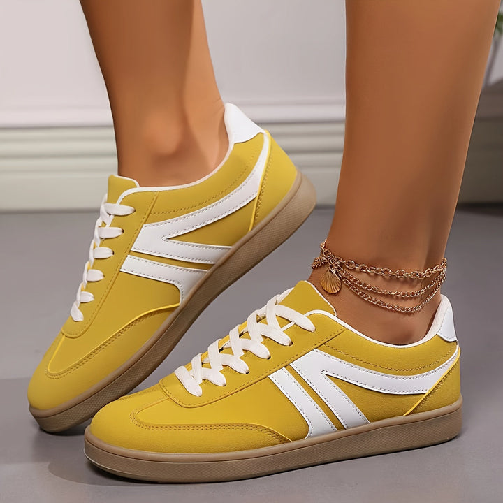 Mirla | Bekväma Dammsneakers I Enfärgade Färger-Eva Jonsson