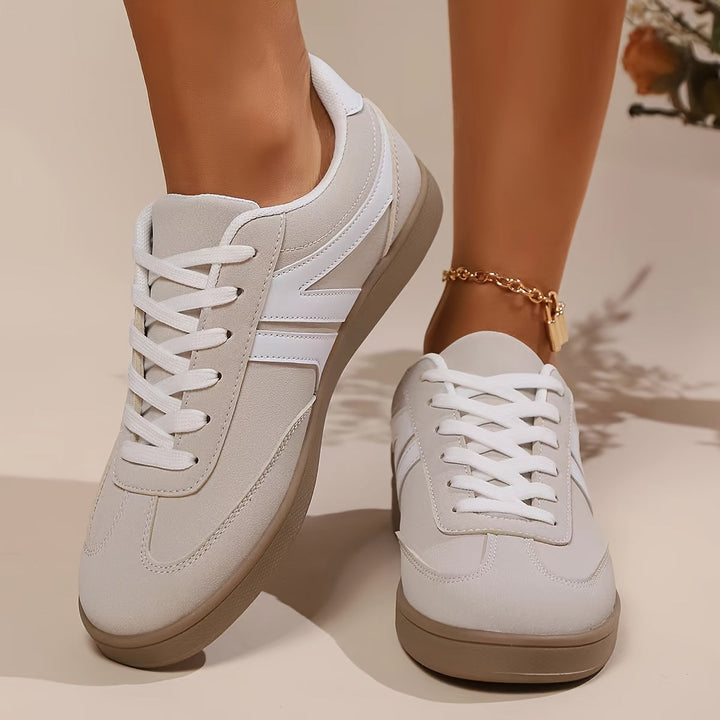 Mirla | Bekväma Dammsneakers I Enfärgade Färger-Eva Jonsson