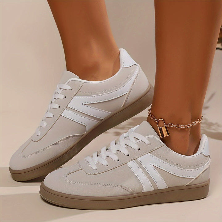 Mirla | Bekväma Dammsneakers I Enfärgade Färger-Eva Jonsson