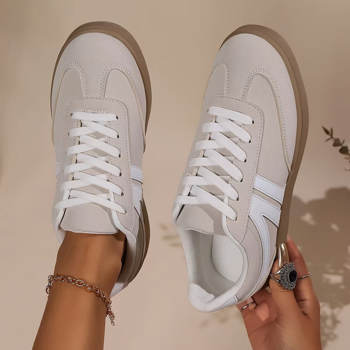 Mirla | Bekväma Dammsneakers I Enfärgade Färger-Eva Jonsson