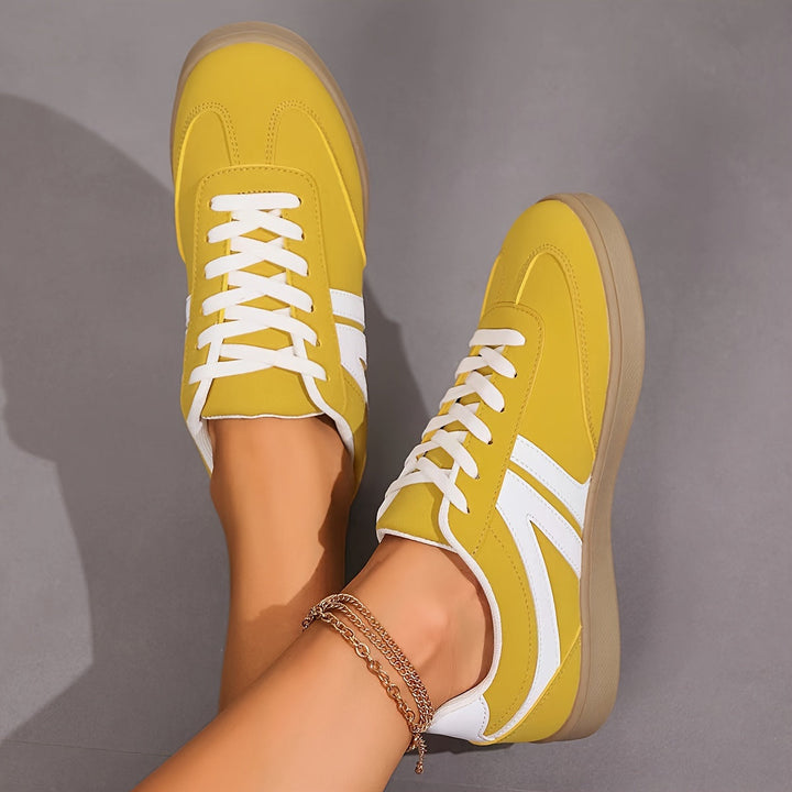 Mirla | Bekväma Dammsneakers I Enfärgade Färger-Eva Jonsson