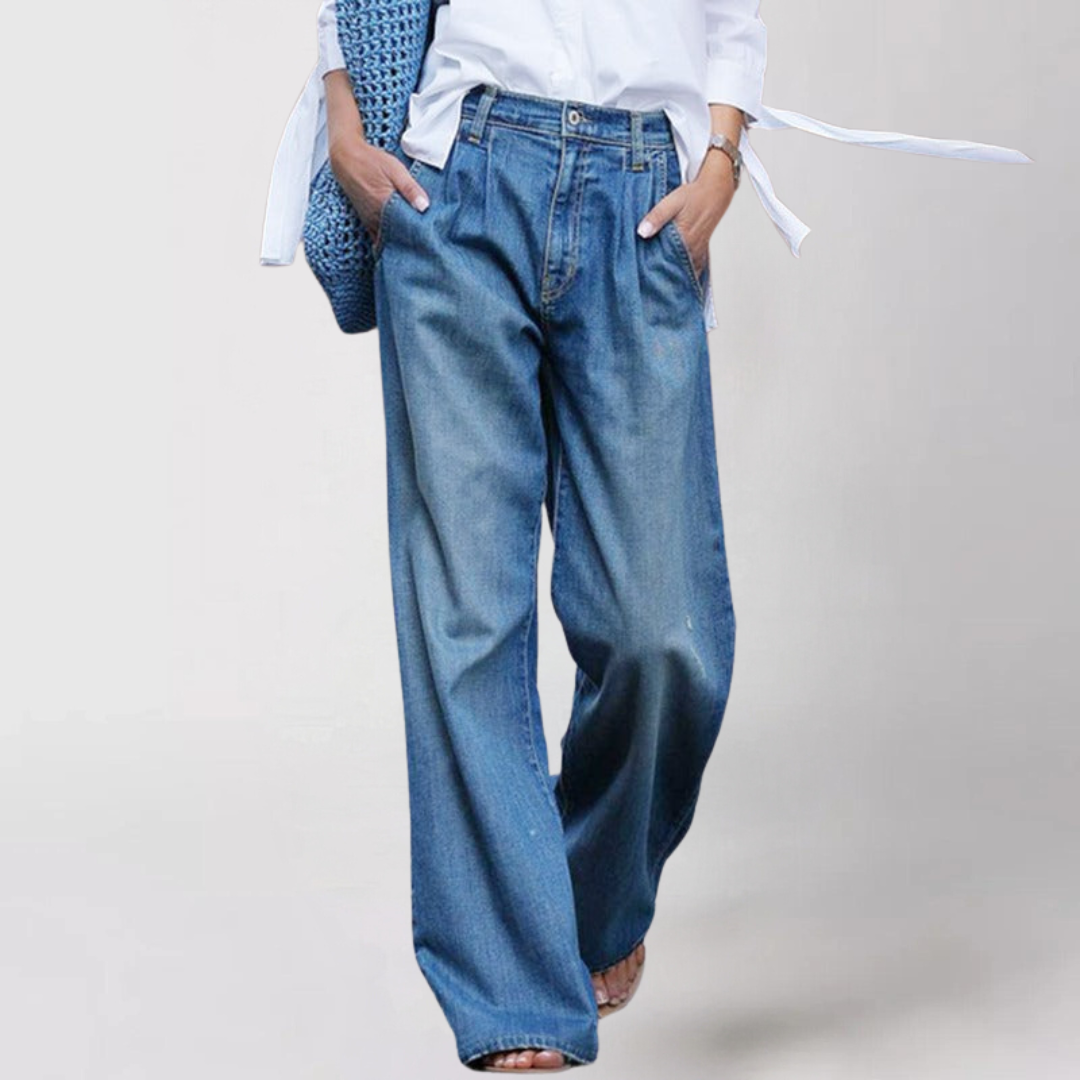 Mirla | Bekväma löst skurna damjeans-Eva Jonsson