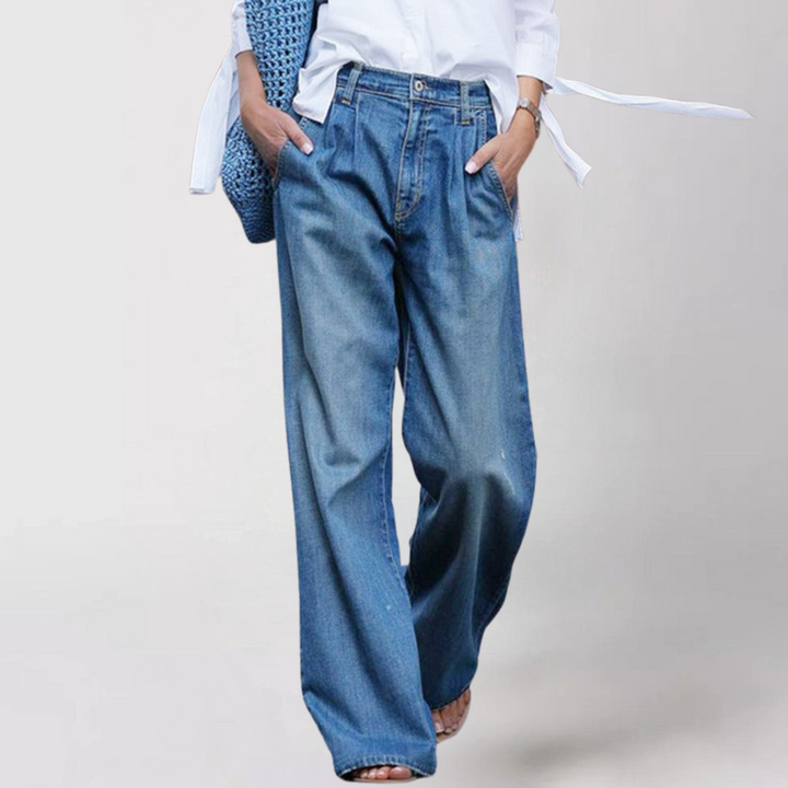 Mirla | Bekväma löst skurna damjeans-Eva Jonsson