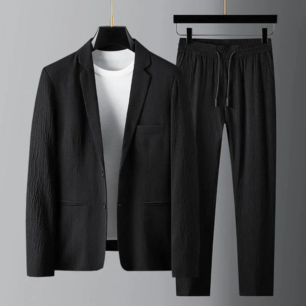 Mirla | Blazer och Dra-Kabel-Byxor Set för Män-Eva Jonsson