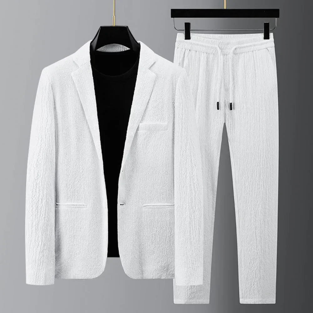 Mirla | Blazer och Dra-Kabel-Byxor Set för Män-Eva Jonsson