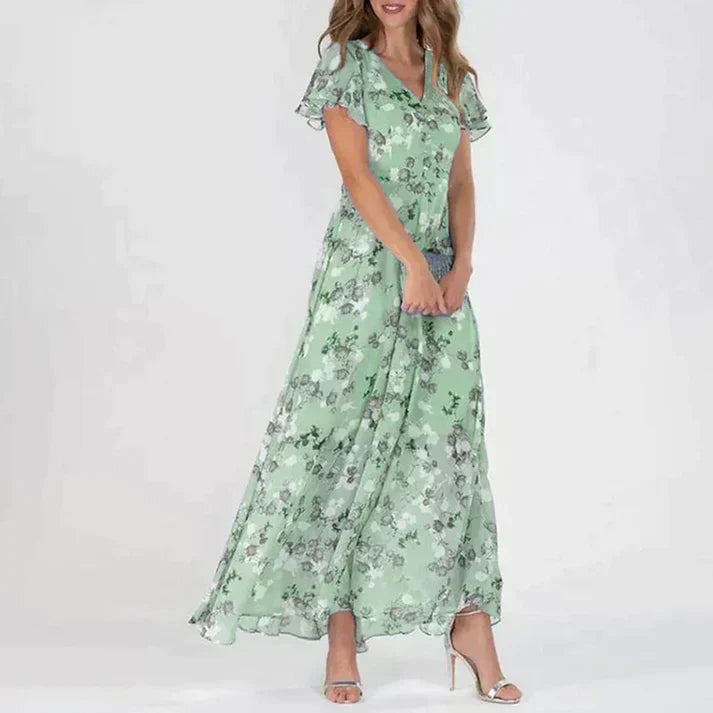 Mirla | Blomma Klänning Elegant Sommarstil-Eva Jonsson