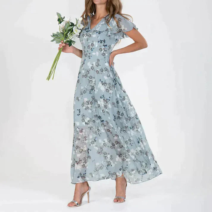 Mirla | Blomma Klänning Elegant Sommarstil-Eva Jonsson