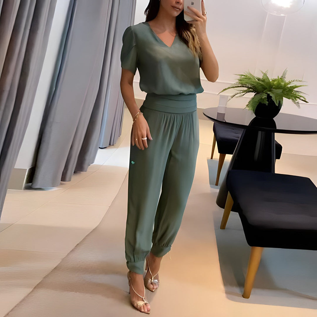 Mirla | Blus I Byxor - Stilfull Elegans Och Komfort-Eva Jonsson