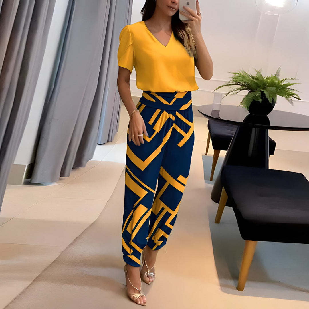 Mirla | Blus I Byxor - Stilfull Elegans Och Komfort-Eva Jonsson