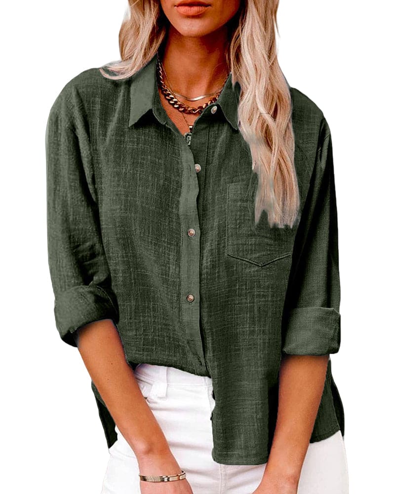 Mirla | Blus bomull och lin-Eva Jonsson