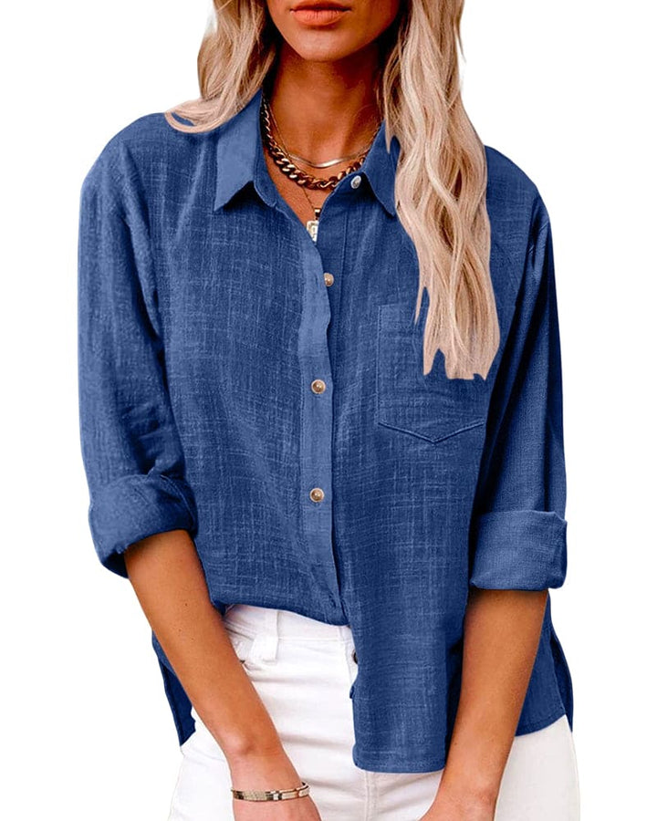 Mirla | Blus bomull och lin-Eva Jonsson