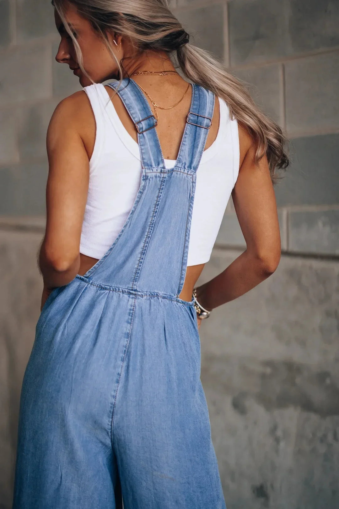 Mirla | Boho Oversize Denim Byxdress-Eva Jonsson