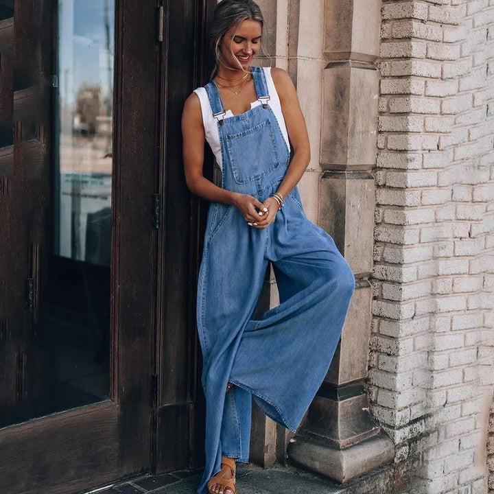 Mirla | Boho Oversize Denim Byxdress-Eva Jonsson